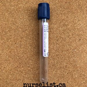 Dark blue tube - blood test